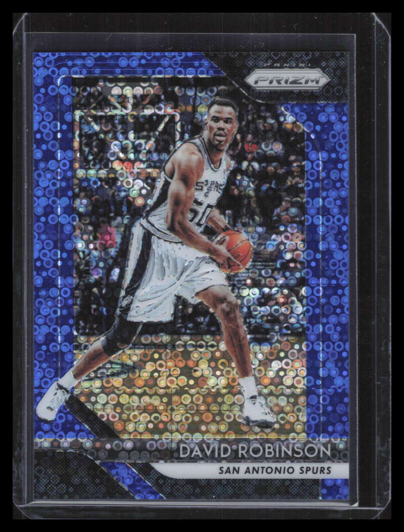 2018-19 Panini Prizm Prizms Fast Break Blue Refractor 195 David Robinson 159/175