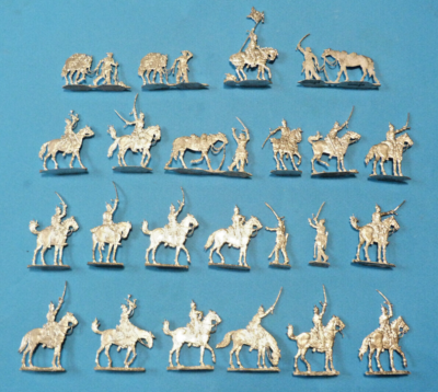 30 Figurines étain Zinnfiguren - Cavaliers Prussiens - Guerre De 1870 - Échelle 1:60 (30mm)