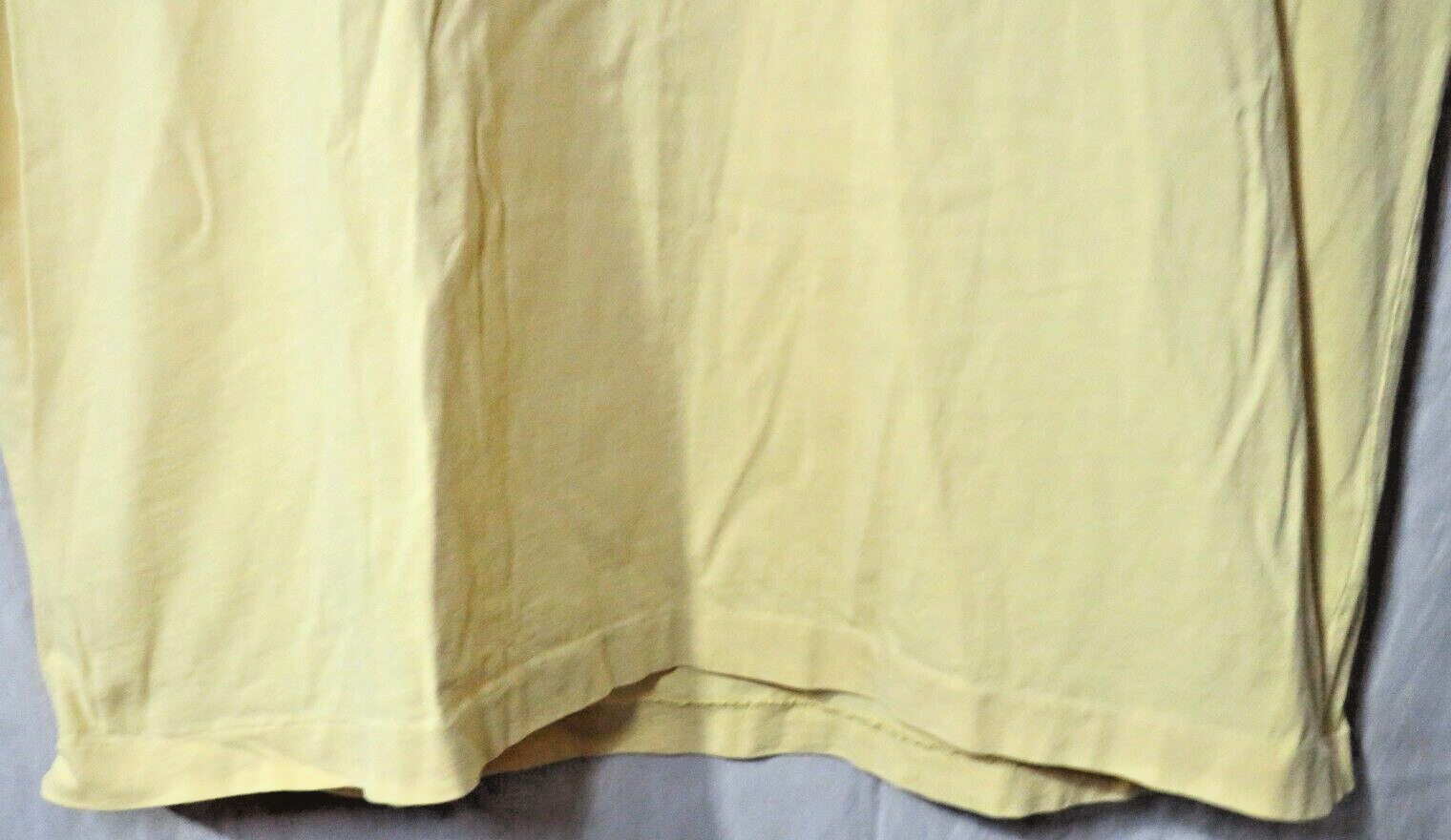 Polo Ralph Lauren Vintage Punto Singolo Giallo T Shirt Verde Pony Logo Taglia M