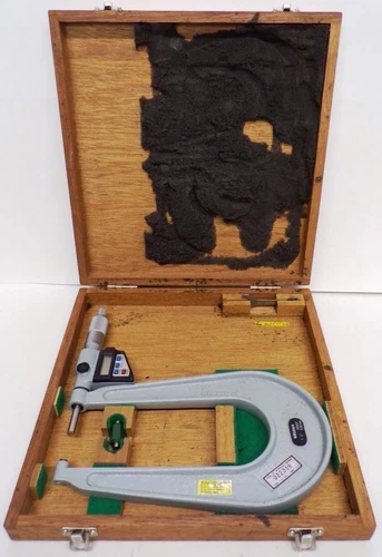 MITUTOYO, OUTSIDE MICROMETER, 389-721-10, 1-2", .00005", 0.001mm