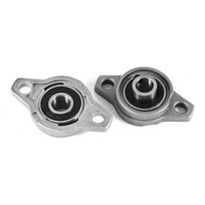 2 Pcs KFL000 10mm Shaft Mount Zinc-Aluminum Alloy Flange Pillow BlockBearing.?IK