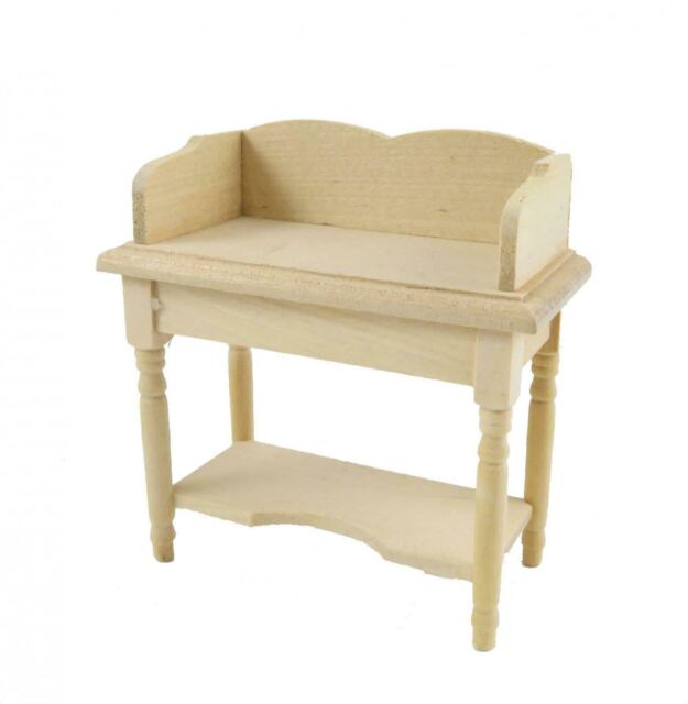 Dolls House Victorian Wash Stand Unfinished Bare Wood Bedroom Bathroom Furniture Dolls House Victorian Wash Stand Unfinished Bare Wood Bedroom Bathroom Furniture