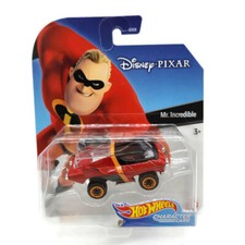 Hot Wheels Disney Character Cars Mr. Incredible New Sealed Free Shipping