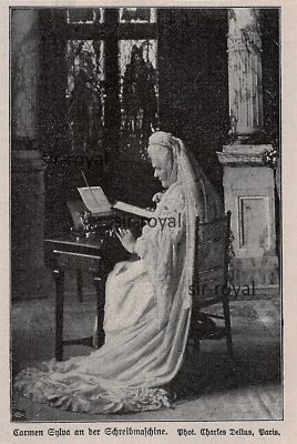 Carmen Sylva - Schriftstellerin - Elisabeth zu Wied - 1910 ~8x11cm -