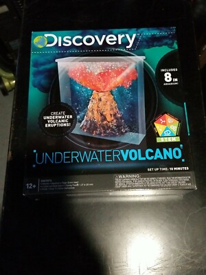 NEW Discovery Create Underwater Volcano STEM Project Kit Lava Eruption Aquarium 