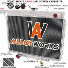 4 Row Aluminum Radiator For Ford Mustang Ranchero 390 428 429 V8 1967-1970