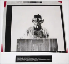 1975 Beniamino Bufano Mother of the Artist Sculpture Photo Negative SF Bay Area