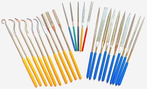 Diamantfeilen Nadelfeilen Set Satz Diamant Mini Feile Schlüsselfeile Raspel - 第 1/17 張圖片