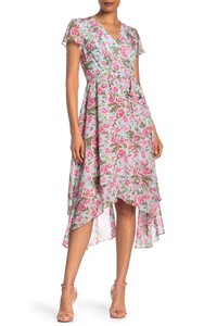 betsey johnson faux wrap dress