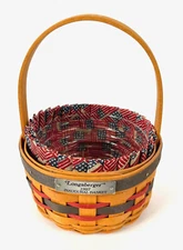 Longaberger 1997 Inaugural Basket with Protector and Liner