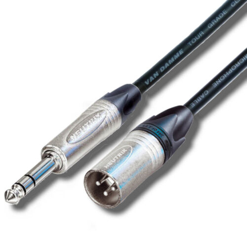 Conector TRS 2M Neutrik Equilibrado 1/4" para macho XLR Van Plomo Van Presa Cable de Calidad NP3X - Imagen 1 de 1