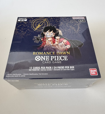 One Piece Romance Dawn OP01 BLUE BOTTOM SEALED DISPLAY ( First Print ) ENGLISCH