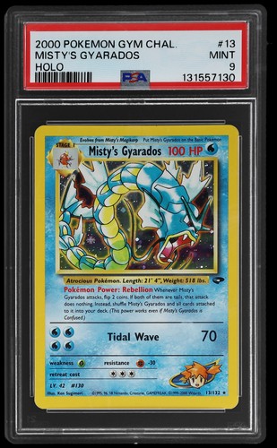 Misty's Gyarados (Unlimited) graded PSA 9 for sale on eBay