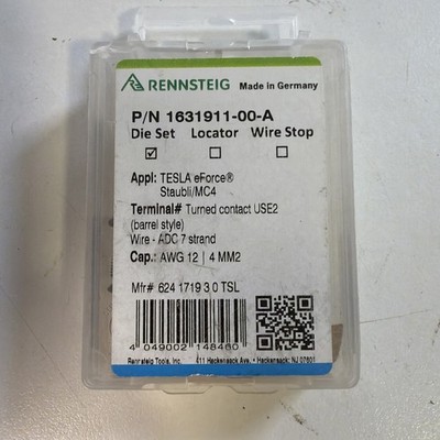 RENNSTEIG for Tesla eForce/ Staubli/MC4 AWG 12 P/N 1631911-00-A