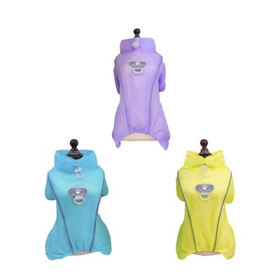 Summer Cooling Clothing For Pet Night Walk Visibility Reflective Sunproof Shirt