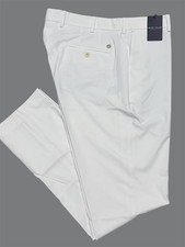 NWT Peter Millar Crown Crafted Men 36x32 White Surge Performance Golf Pants 185