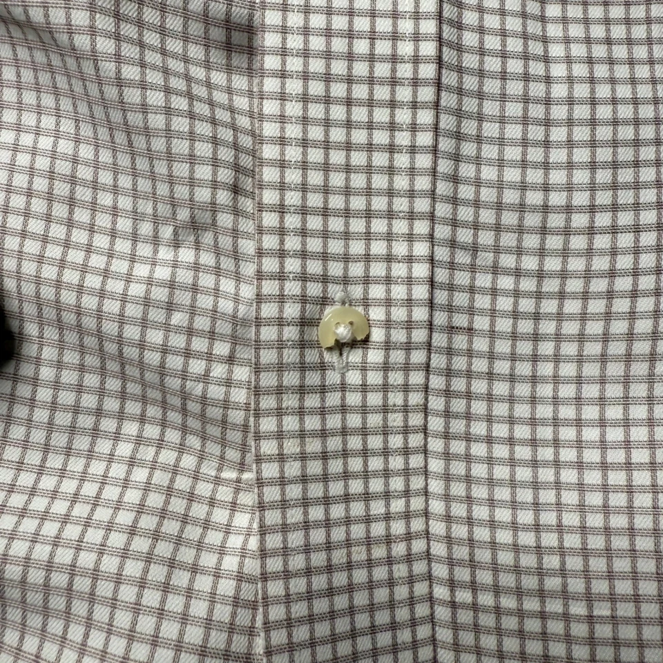 Camisa de vestir Tommy Hilfiger a cuadros manga larga con botones talla 16 Foto 3 de 4