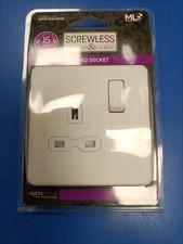screwless double socket