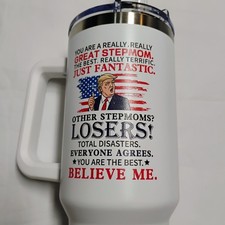 40 Oz Travel Tumbler Cup - #1 Step Mom - Nove...
