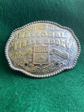 National Finals Rodeo 1995 rare vintage Belt Buckle vintage  FREE SHIPPING