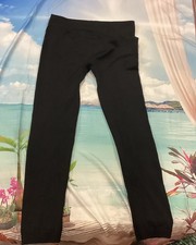 Women's Black Ankle Leggings Stretch Casual Activewear