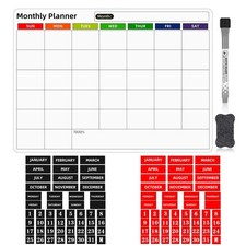 Double-Sided Magnetic Numbers and Months  Dry Erase Calendar...