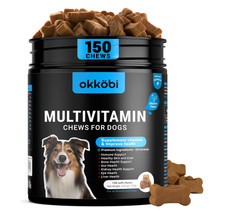 Dog Vitamins and Supplements - 150 Dog Multivitamin Chewable - Immune, Joint Sup