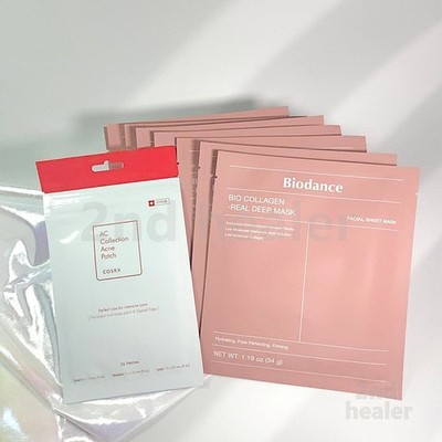 BIODANCE Bio Collagen Real Deep Mask 8pcs + COSRX AC Acne Patch K-Beauty
