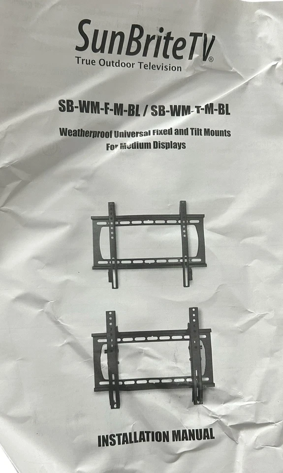Suporte de inclinação externo à prova de intempéries para telas e monitores de TV 23" - 43" - SB-WM-T-M- - Imagem 2 de 2