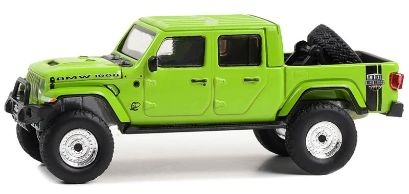 GREENLIGHT, JEEP Gladiator Custom Hellephant 2021 vert de la série BARRETT JA... - Photo 1/1