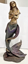 Seymour Mann Mermaid Statue 13" Tall ~  Siren of the Sea  ~ No Box
