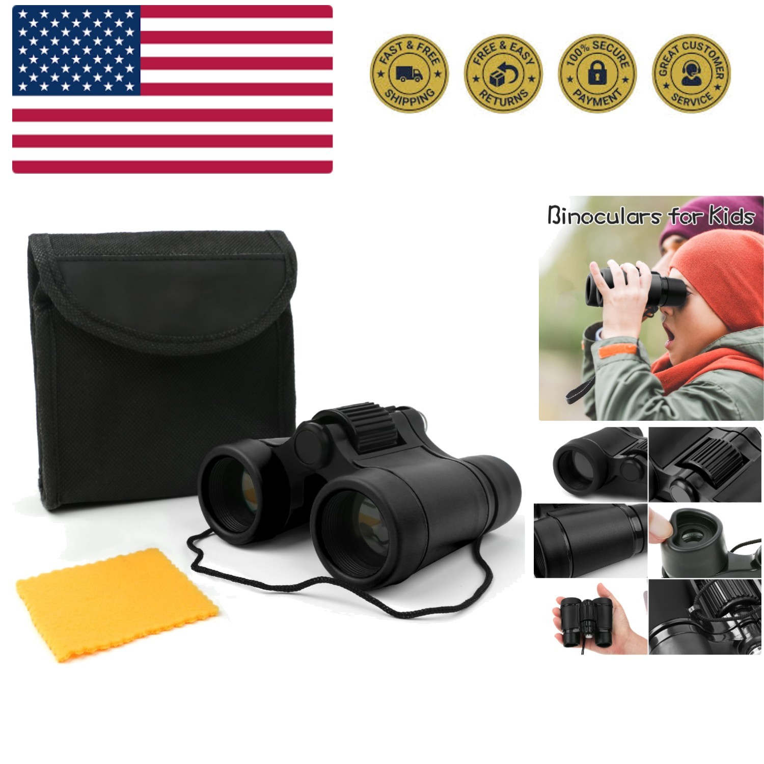 Бинокли и монокуляры Kids Toy Binoculars