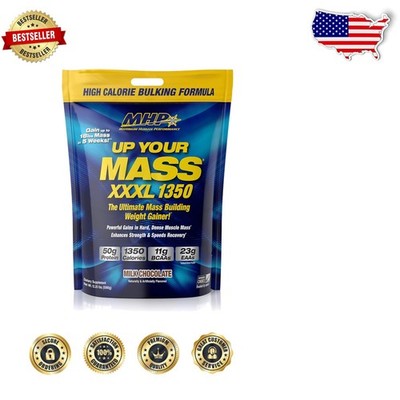 MHP UYM XXXL 1350 Mass Gainer Milk Chocolate 12.25lb - 50g Protein, High Calorie
