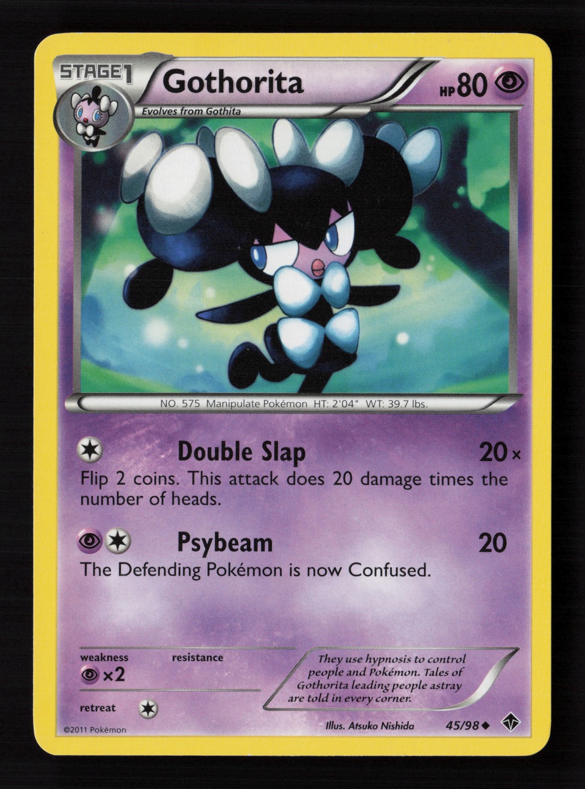 Gothorita 45/98 Emerging Powers Pokemon Card