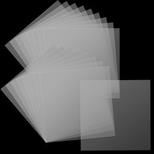 20 PCS 7Mil Blank Stencil Sheets, 12 X 12 Inch Transparent Stencil Sheets for DI