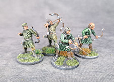 Painted Late Roman Archers #3 - 4 Historical Miniatures - 28mm