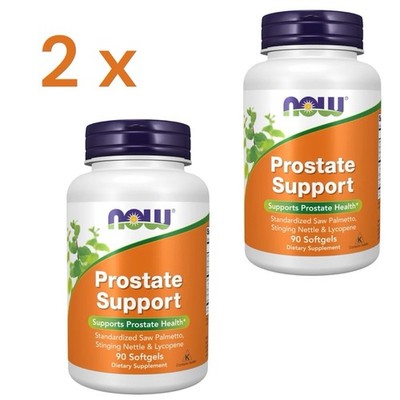 NOW FOODS, Prostate Support Prostata, Sägepalme 2x 90 Weichkapseln-total 180 kap