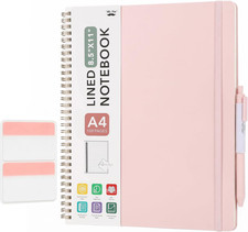 - Lined Spiral Journal Notebook, 8.5"x11", 100 Pages, Blush