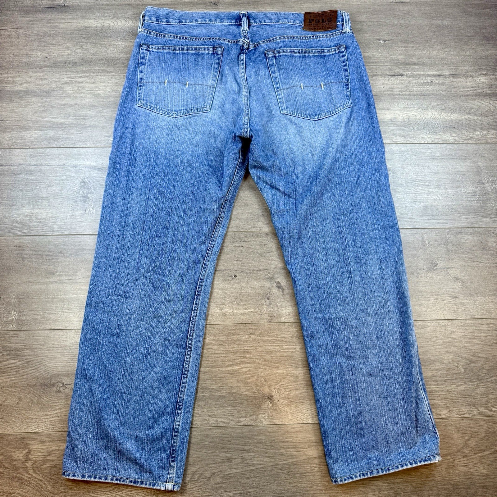 Polo Ralph Lauren Classic 867 Jeans Men's 36 x 30 Straight Leg Blue Denim Light thumbnail 2