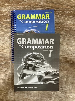 Abeka Grammar and Composition I Work-text, Quiz & Test Teacher Key 5th Edition