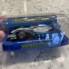 Scalextric 1/32 slot car F1 MERCEDES GP PETRONAS NICO ROSBERG in blister