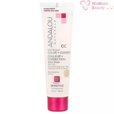 Andalou Naturals Sensitive 1000 Roses Color + Correct Sheer Beige SPF 30 2oz