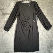 JESSICA HOWARD Womens Black Long Sleeves Dress Size 12