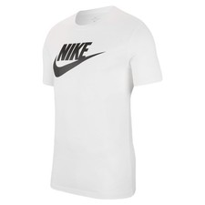 Nike Men's Sportswear T-Shirt Active Short Sleeve Graphic Tee White Black MEDIUM