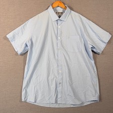 Dixxon Shirt Mens 2XL XXL Blue Button Up Performance Bamboo Series