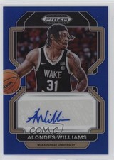 2022-23 Panini Prizm Draft Picks Blue 38/149 Alondes Williams #DP-AWI Auto 0d24