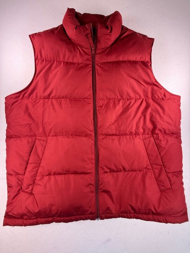 Lands' End, Men's Lands' End 80/20 Down Puffer Vest Red XL
