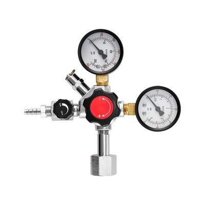 Uimoso Co2 Druckmindere Doppeldruck-Gasregler für Fassbier und Homebrew zapfan