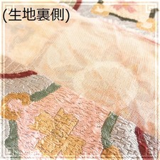Silk Embroidered Nasha Fabric, White, Check Pattern, 4.4m