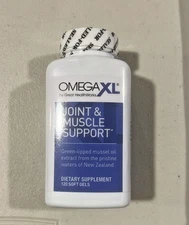 Omega XL 120 Softgels Joint Support Supplement – New Sealed Formula Capsules